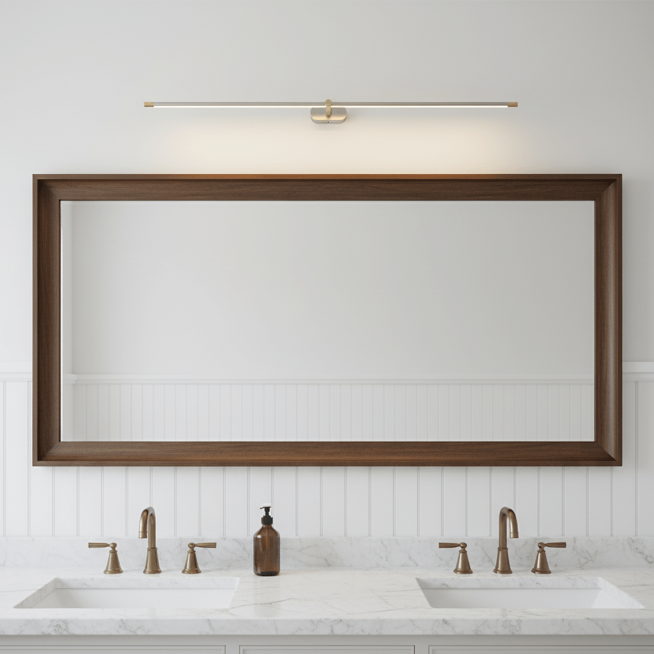 LED Wall Lamp Black Brass Linear Swivel | Modern