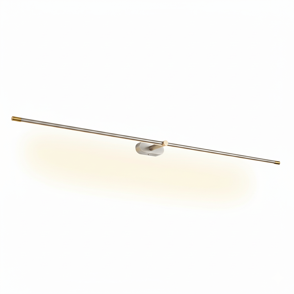 LED Wall Lamp Black Brass Linear Swivel | Modern