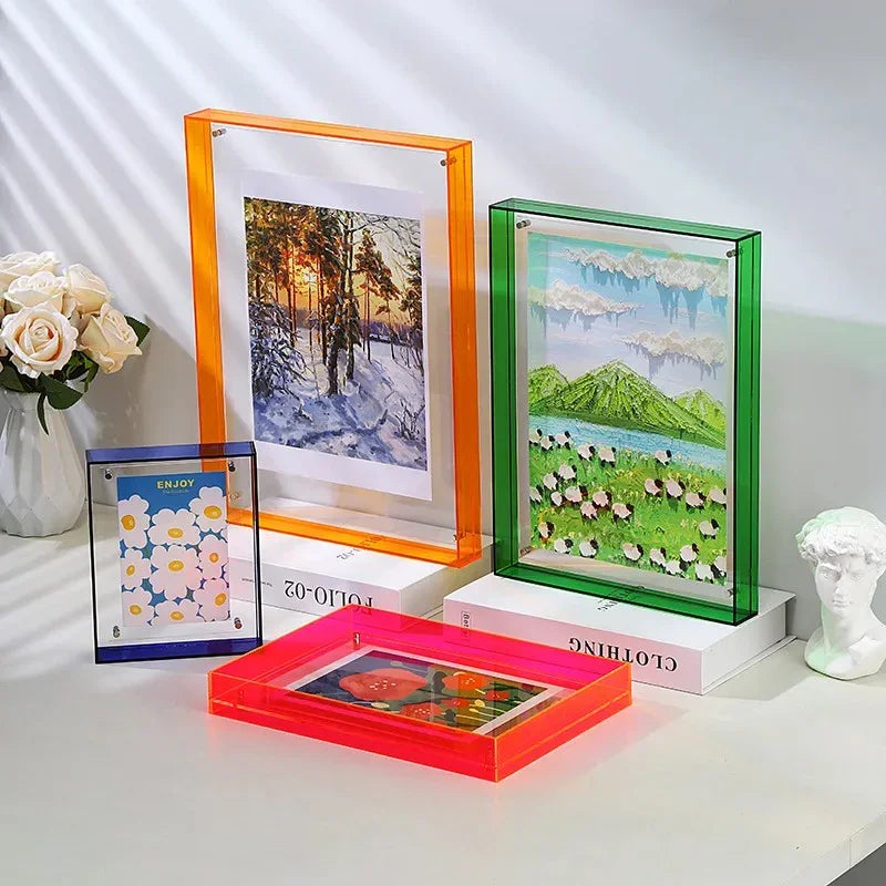 Acrylic Vibrant Edge Picture Frame | Modern