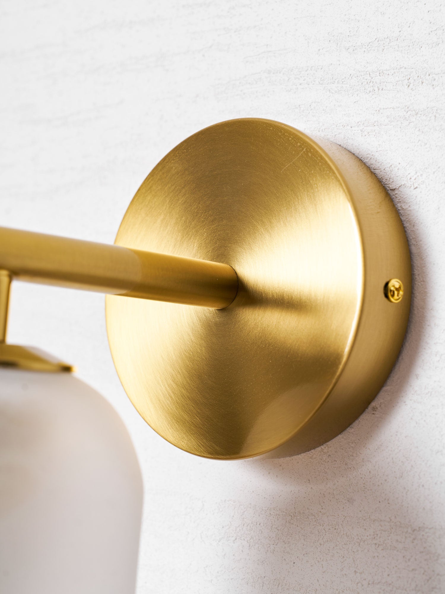 Wall Sconce Clear Glass Brass Cylinder | Modern