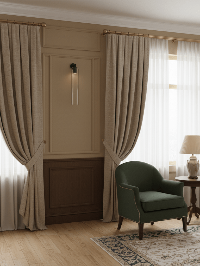Wall Sconce Clear Glass Brass Cylinder | Modern