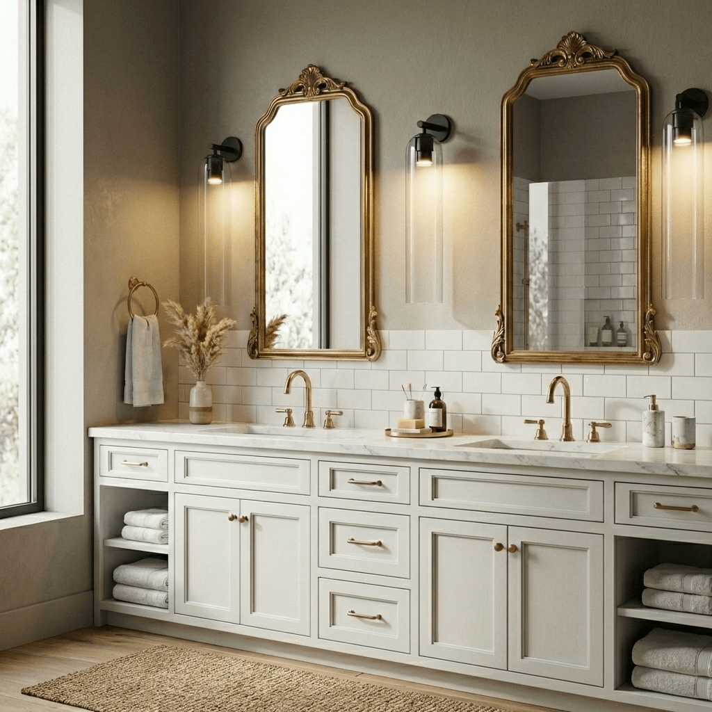 Wall Sconce Clear Glass Brass Cylinder | Modern