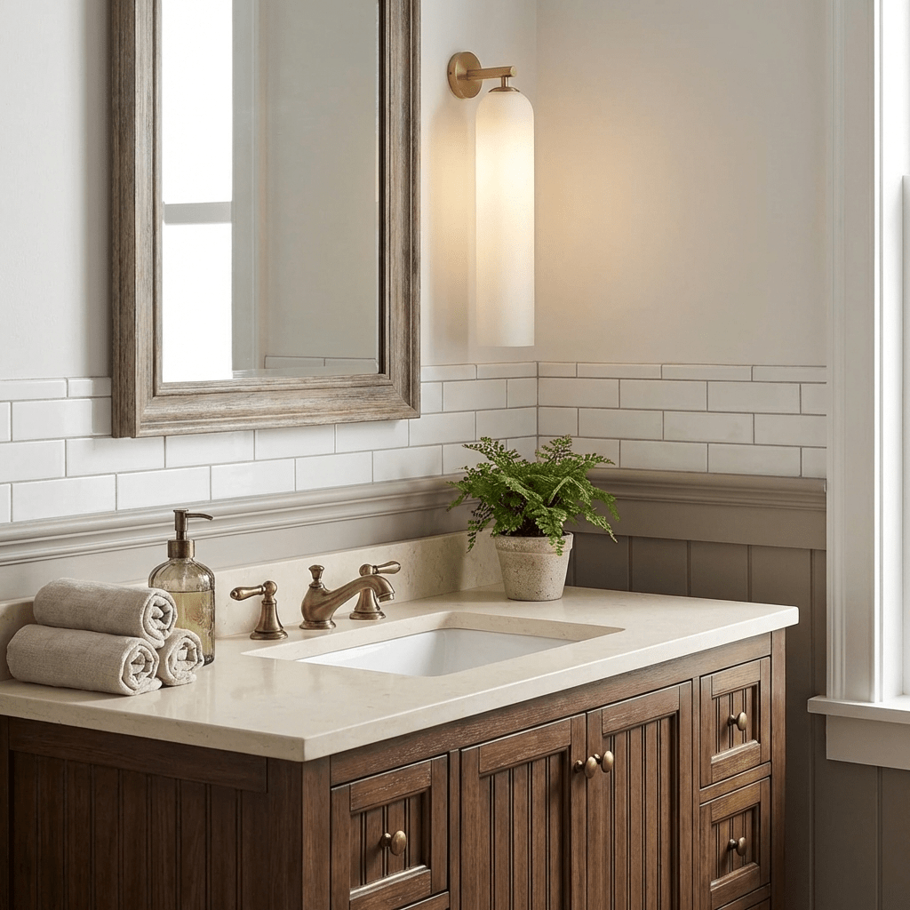 Wall Sconce Clear Glass Brass Cylinder | Modern