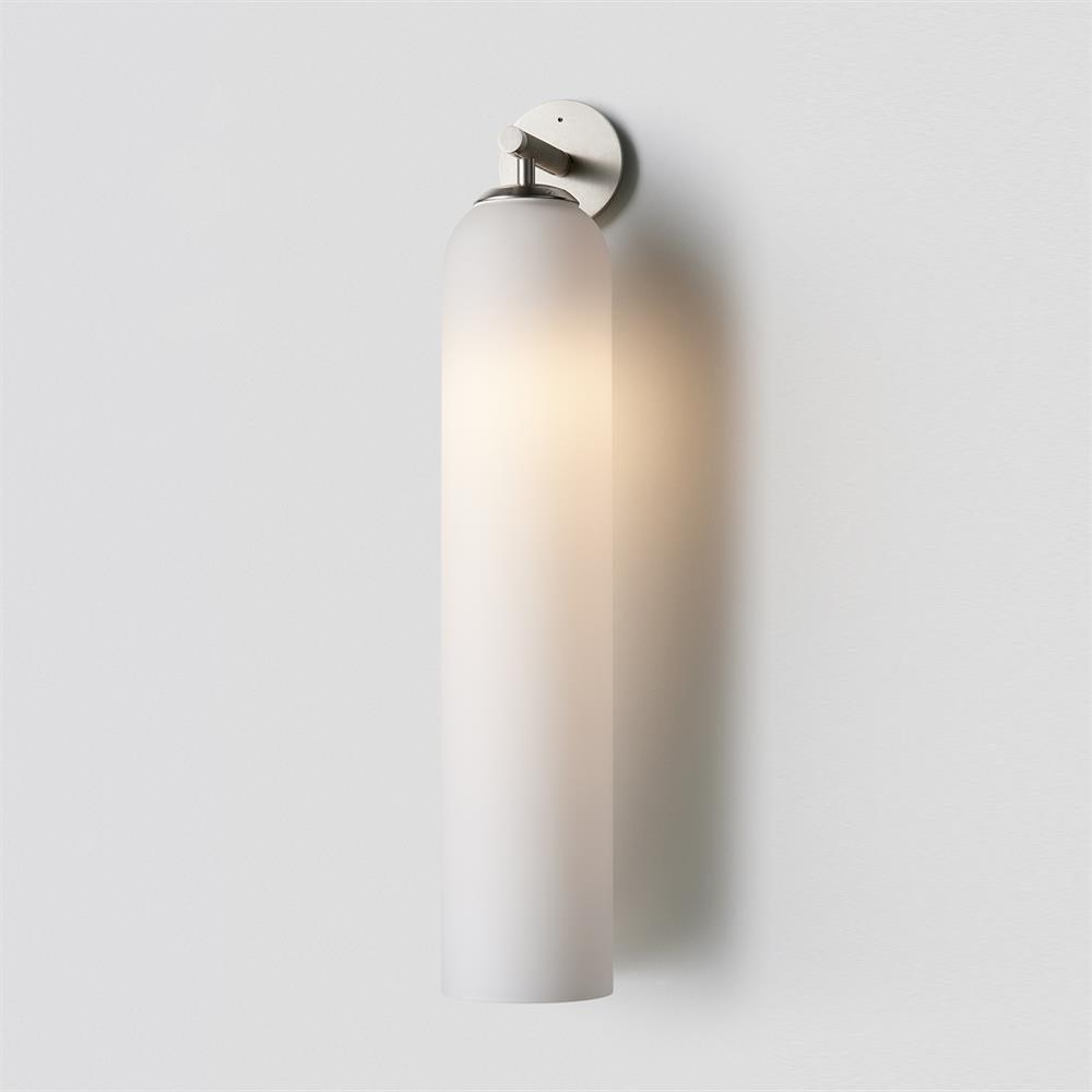 Wall Sconce Clear Glass Brass Cylinder | Modern
