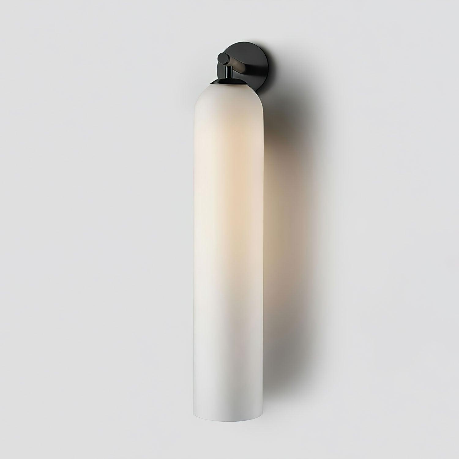Wall Sconce Clear Glass Brass Cylinder | Modern