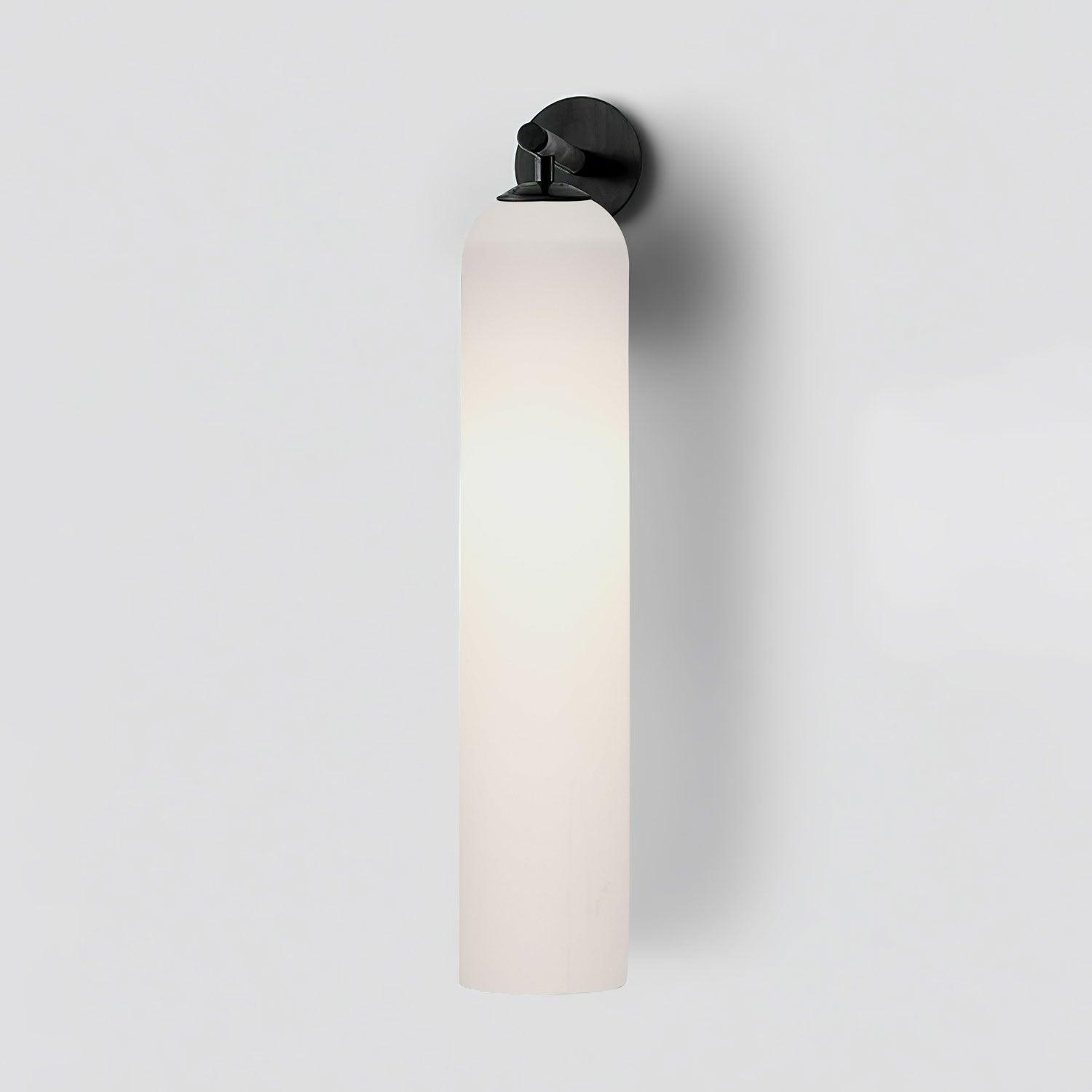 Wall Sconce Clear Glass Brass Cylinder | Modern