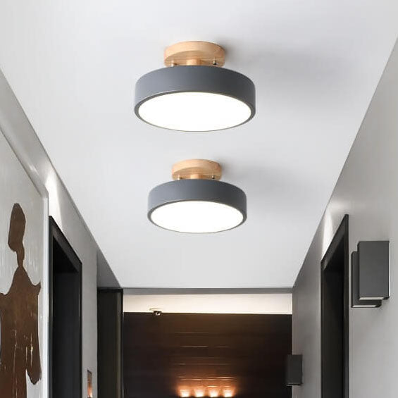 Ceiling Lights Modern Round Bedroom LED | Semi Flush