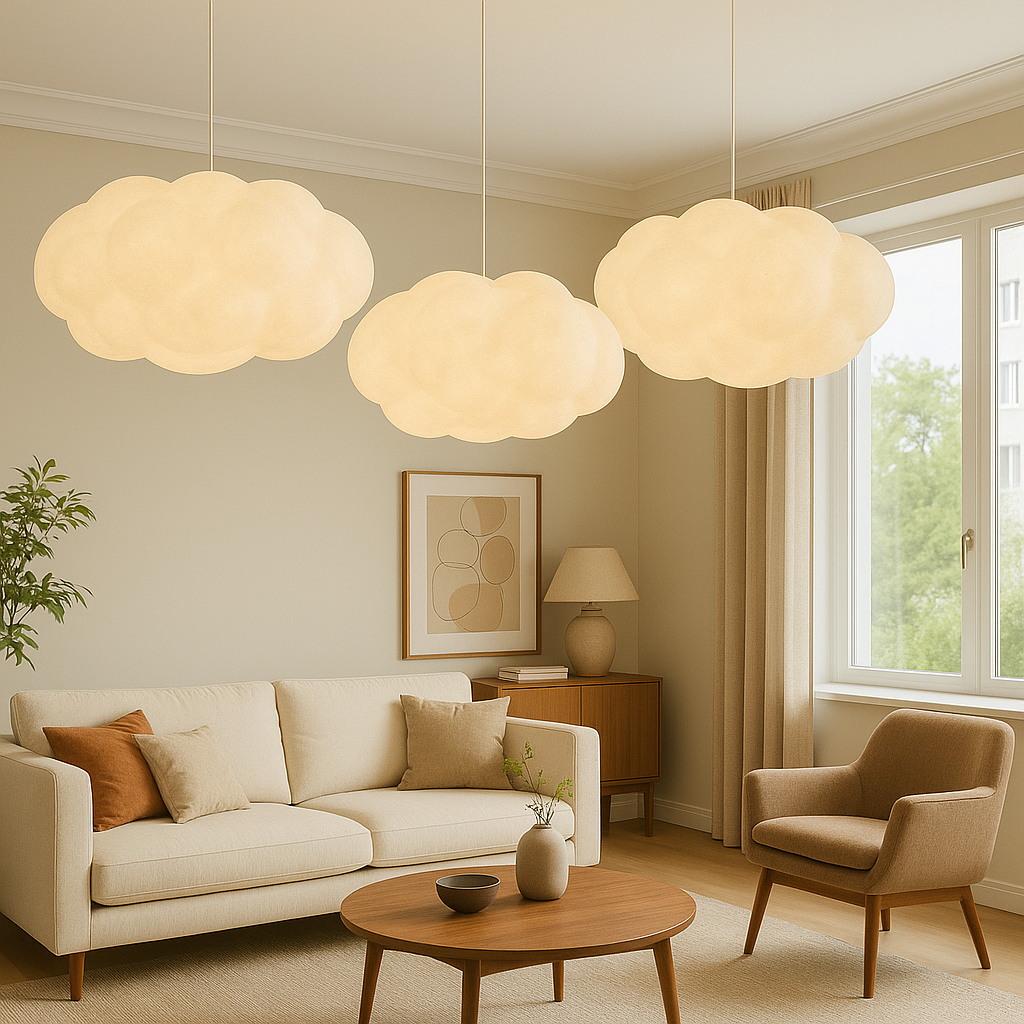 Cloud Pendant Light Modern White Hanging | Ceiling Lamp