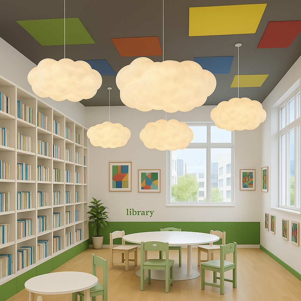 Cloud Pendant Light Modern White Hanging | Ceiling Lamp