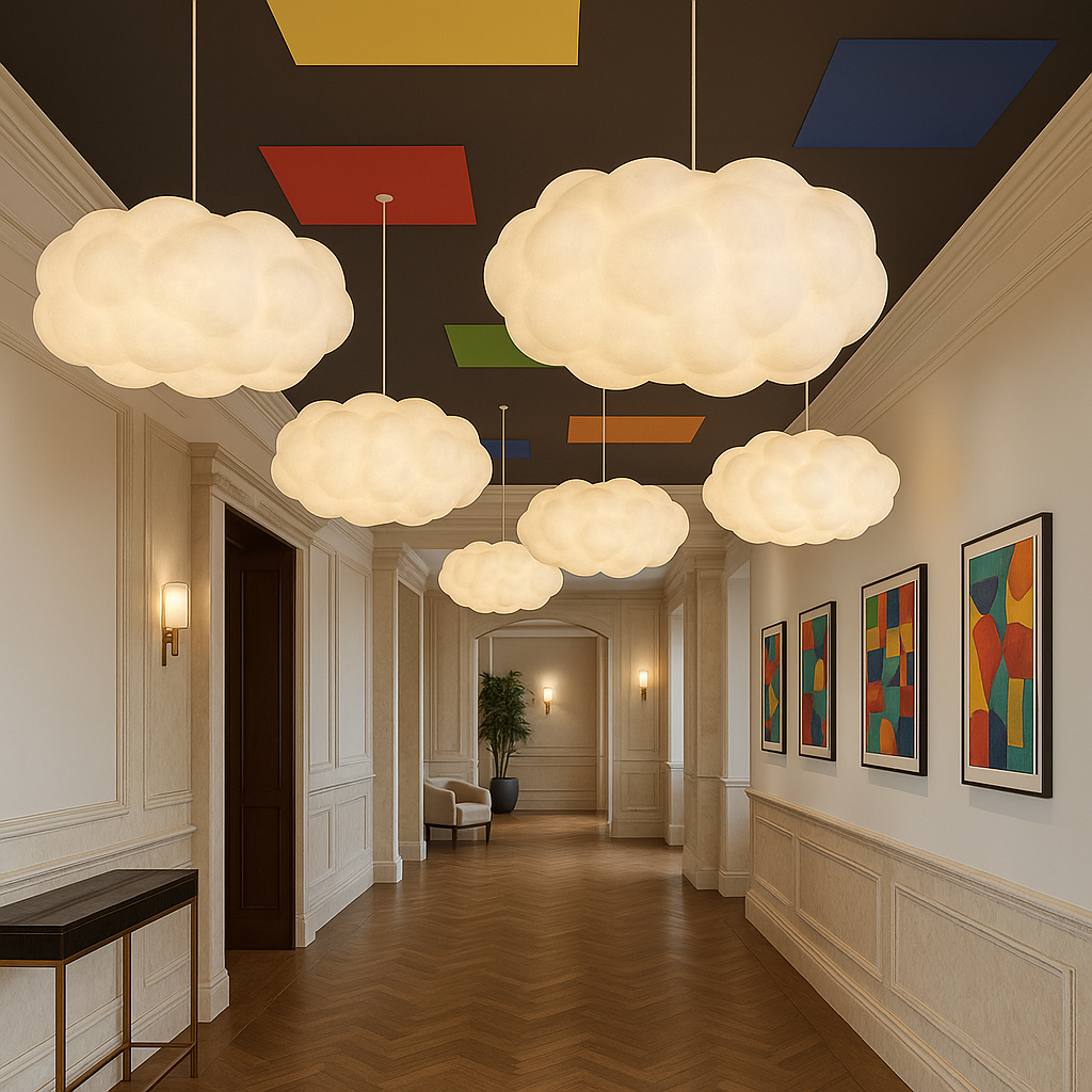 Cloud Pendant Light Modern White Hanging | Ceiling Lamp