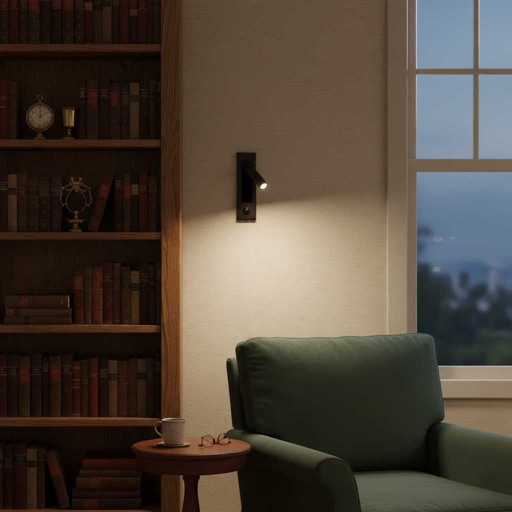 Wall Sconce LED Black Adjustable Spot Reading | Modern