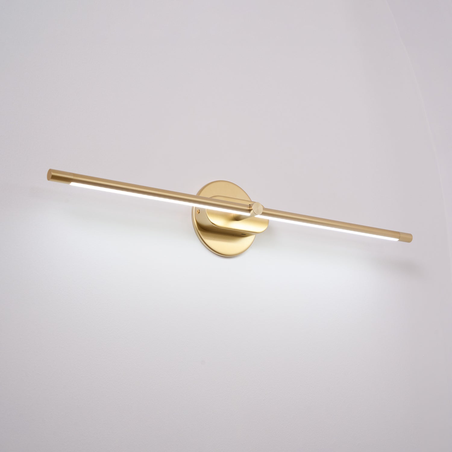 LED Wall Lamp Black Brass Linear Swivel | Modern