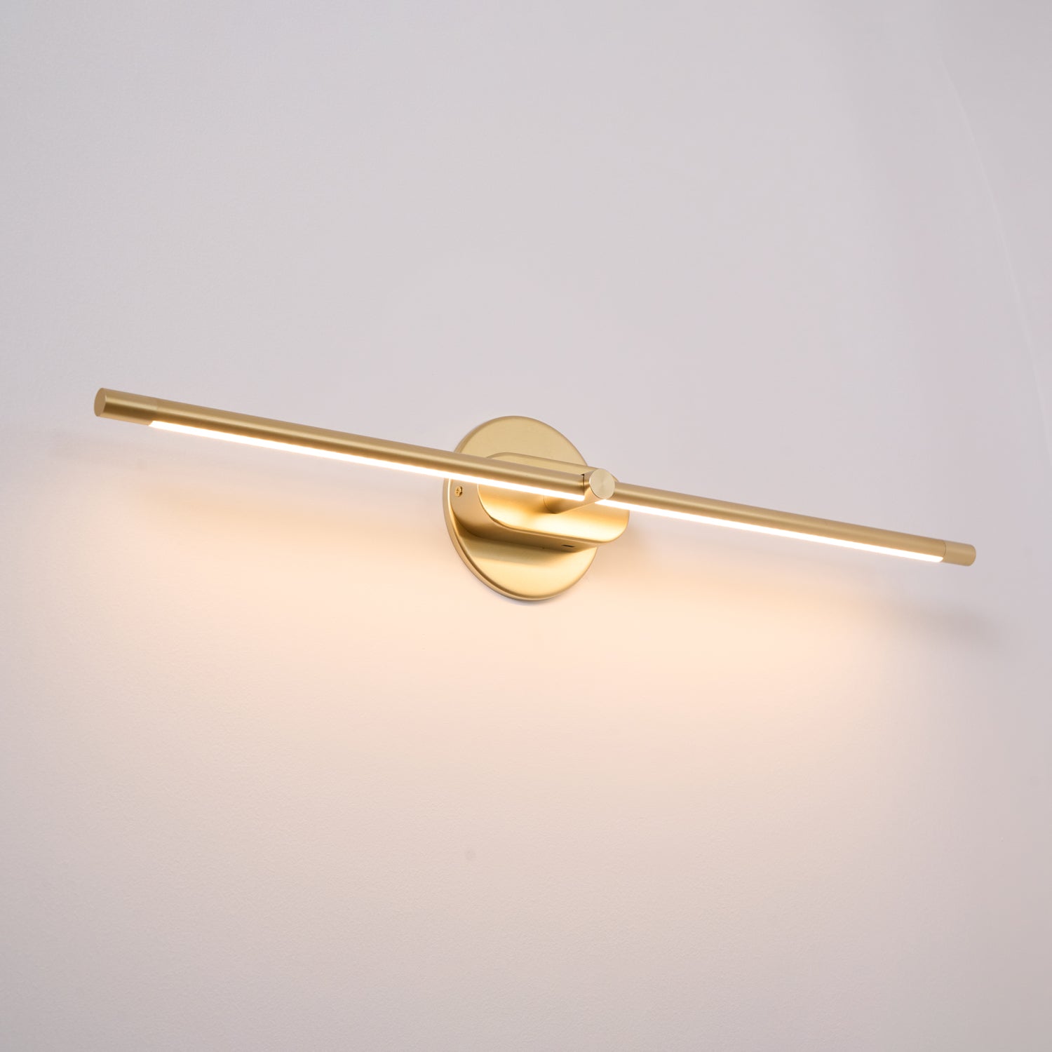 LED Wall Lamp Black Brass Linear Swivel | Modern