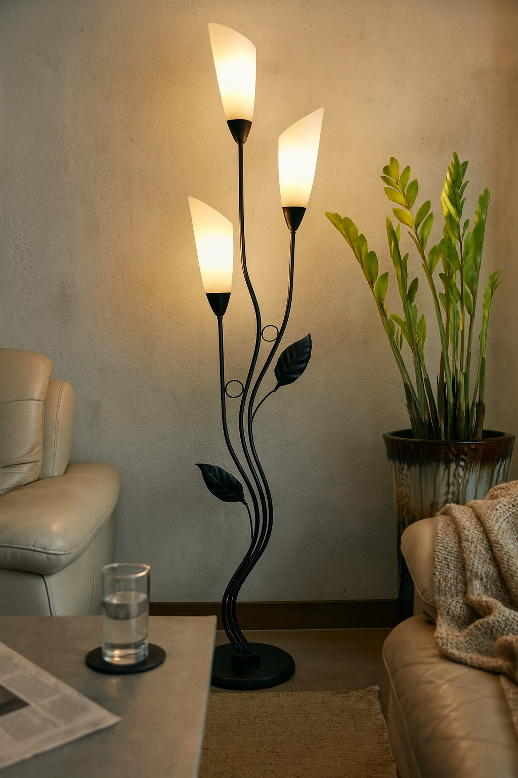 Floor Lamp 3 Color for Living Room | Botanical