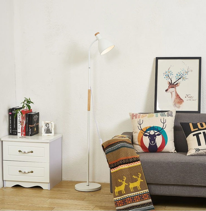 Floor Lamp Reading Living Room | Wooden Detail