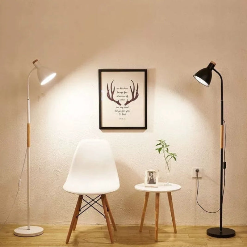 Floor Lamp Reading Living Room | Wooden Detail