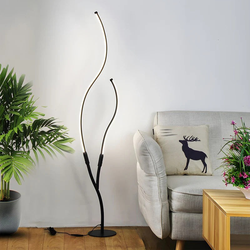 Floor Lamp Sculptural Living Room | LED Accent