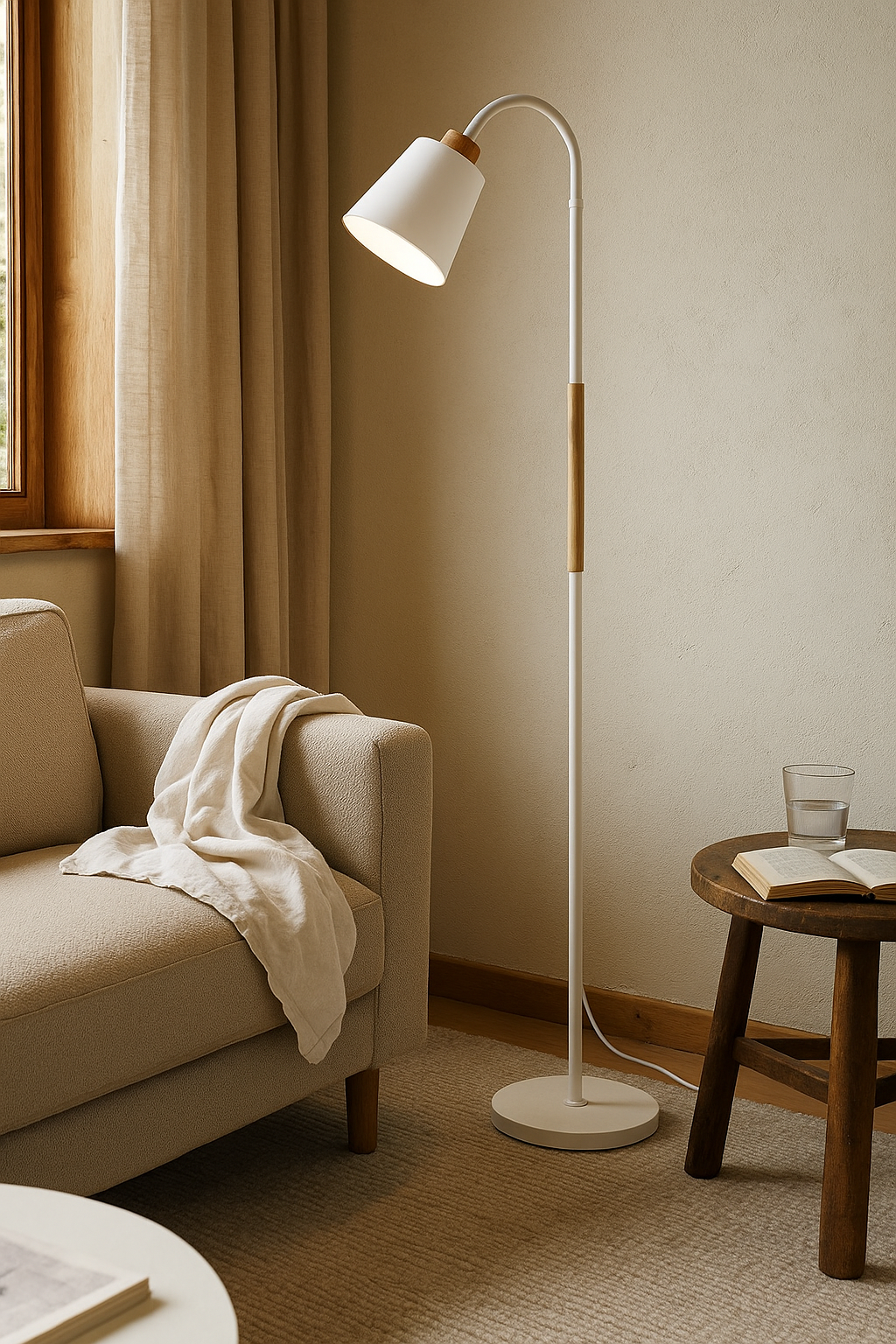 Floor Lamp for Living Room | Wood