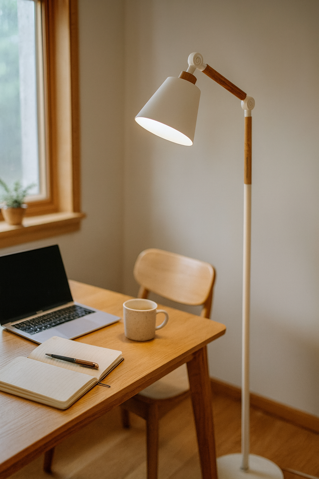 Floor Lamp for Living Room | Wood