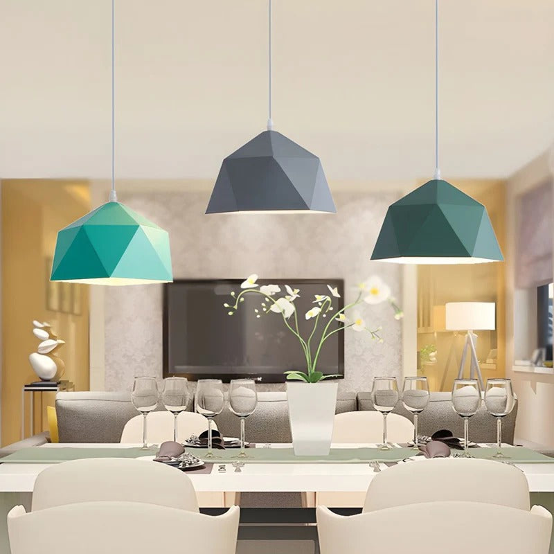 Geometric Pendant Lighting Kitchen and Living Room | Modern