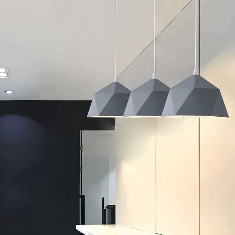 Geometric Pendant Lighting Kitchen and Living Room | Modern