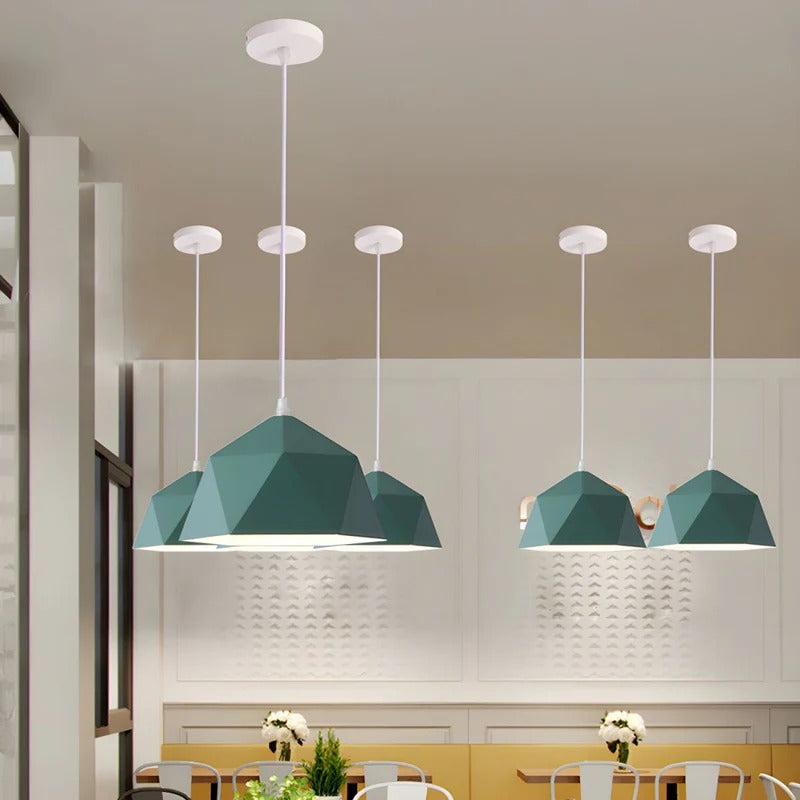 Geometric Pendant Lighting Kitchen and Living Room | Modern