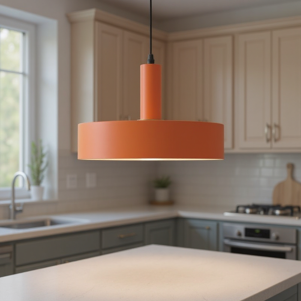 Kitchen Island Hanging Light Modern Drum Pendant | LED