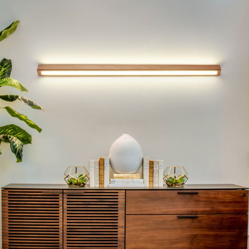 Linear Wooden Wall Sconce | Wall Lighting