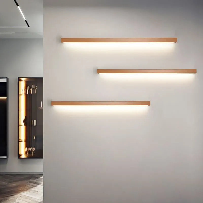 Linear Wooden Wall Sconce | Wall Lighting
