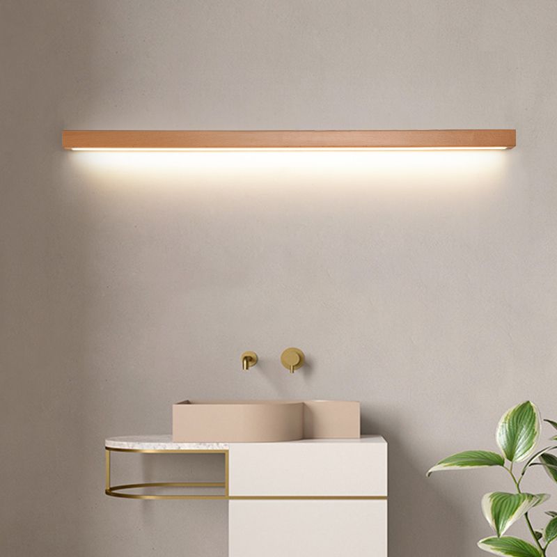 Linear Wooden Wall Sconce | Wall Lighting