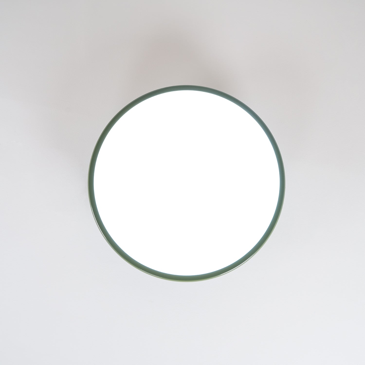 Ceiling Light LED Round Cream Disc Terracotta | Modern