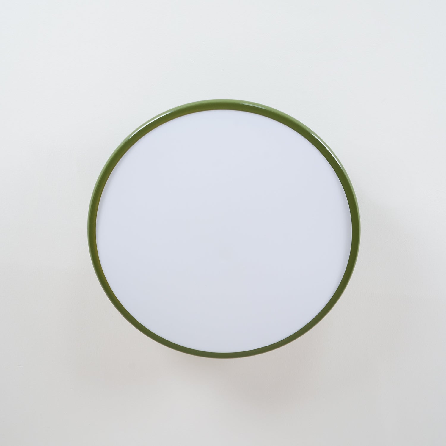 Ceiling Light LED Round Cream Disc Terracotta | Modern