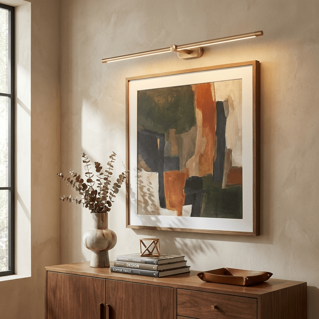 LED Wall Lamp Black Brass Linear Swivel | Modern
