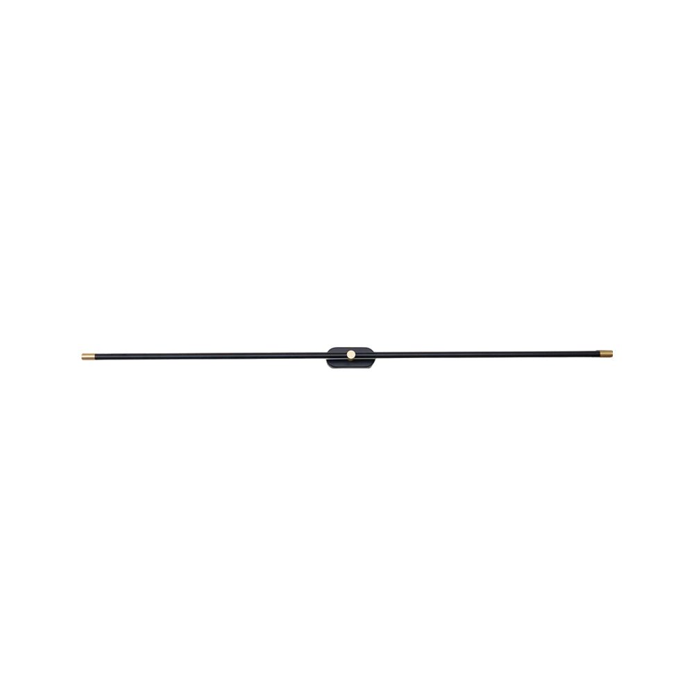 LED Wall Lamp Black Brass Linear Swivel | Modern