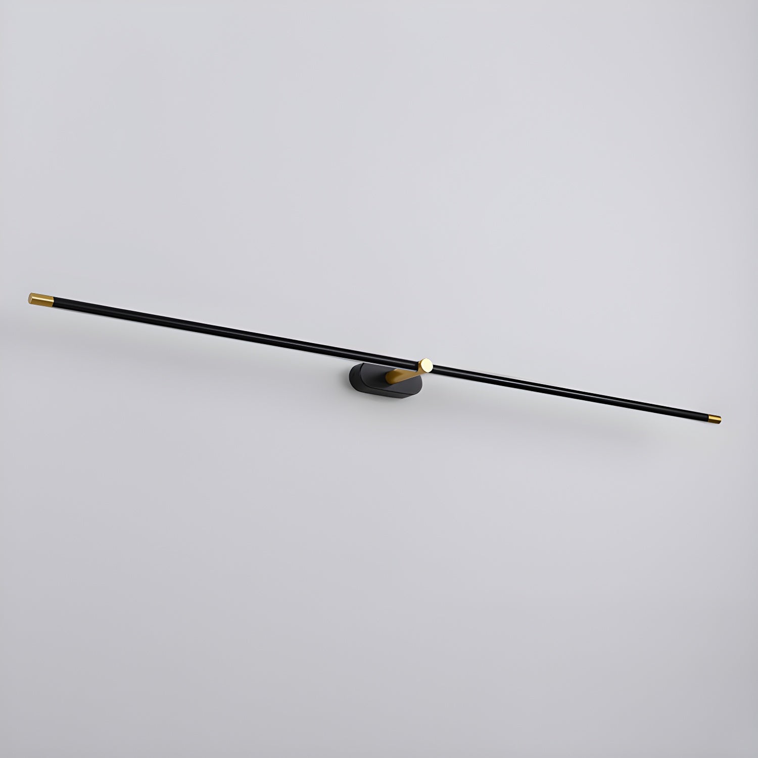 LED Wall Lamp Black Brass Linear Swivel | Modern