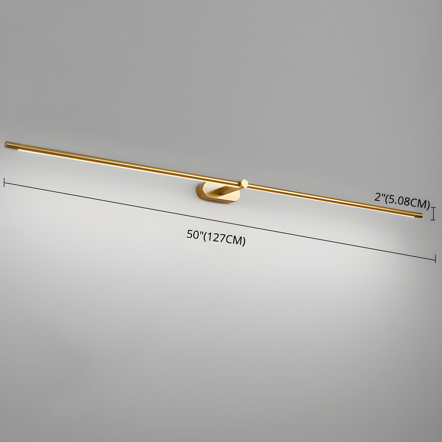 LED Wall Lamp Black Brass Linear Swivel | Modern