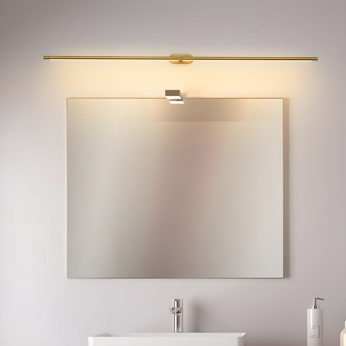 LED Wall Lamp Black Brass Linear Swivel | Modern