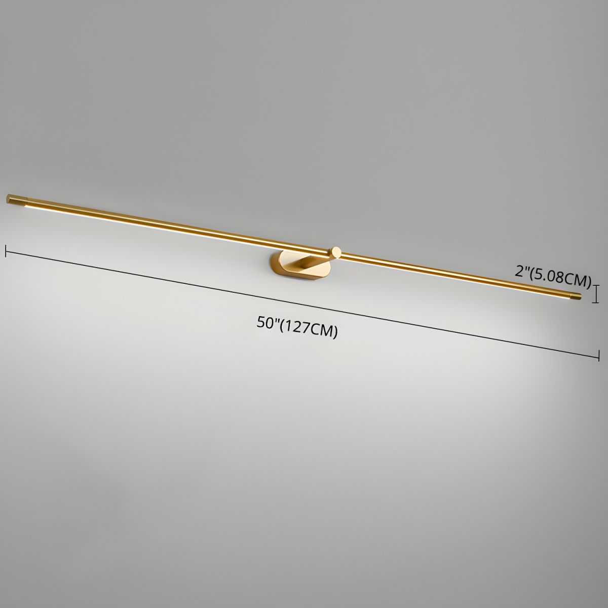 LED Wall Lamp Black Brass Linear Swivel | Modern