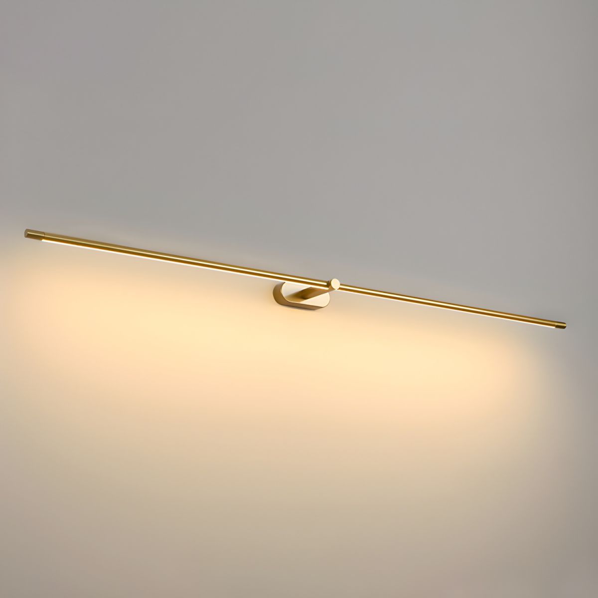 LED Wall Lamp Black Brass Linear Swivel | Modern