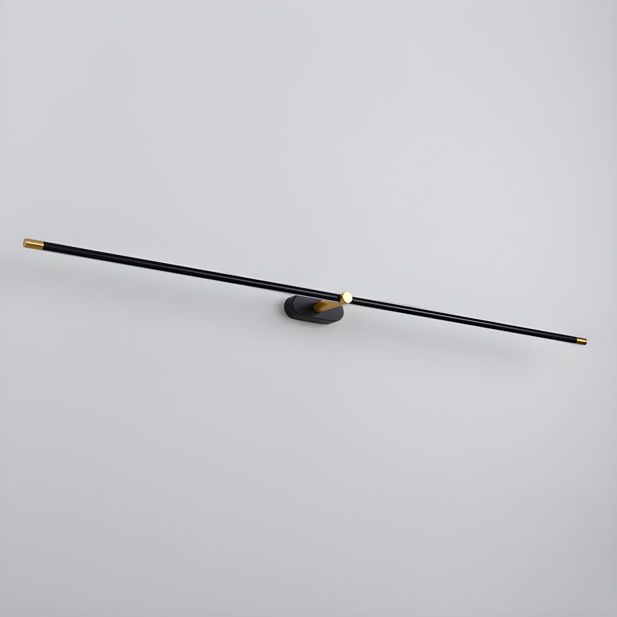 LED Wall Lamp Black Brass Linear Swivel | Modern