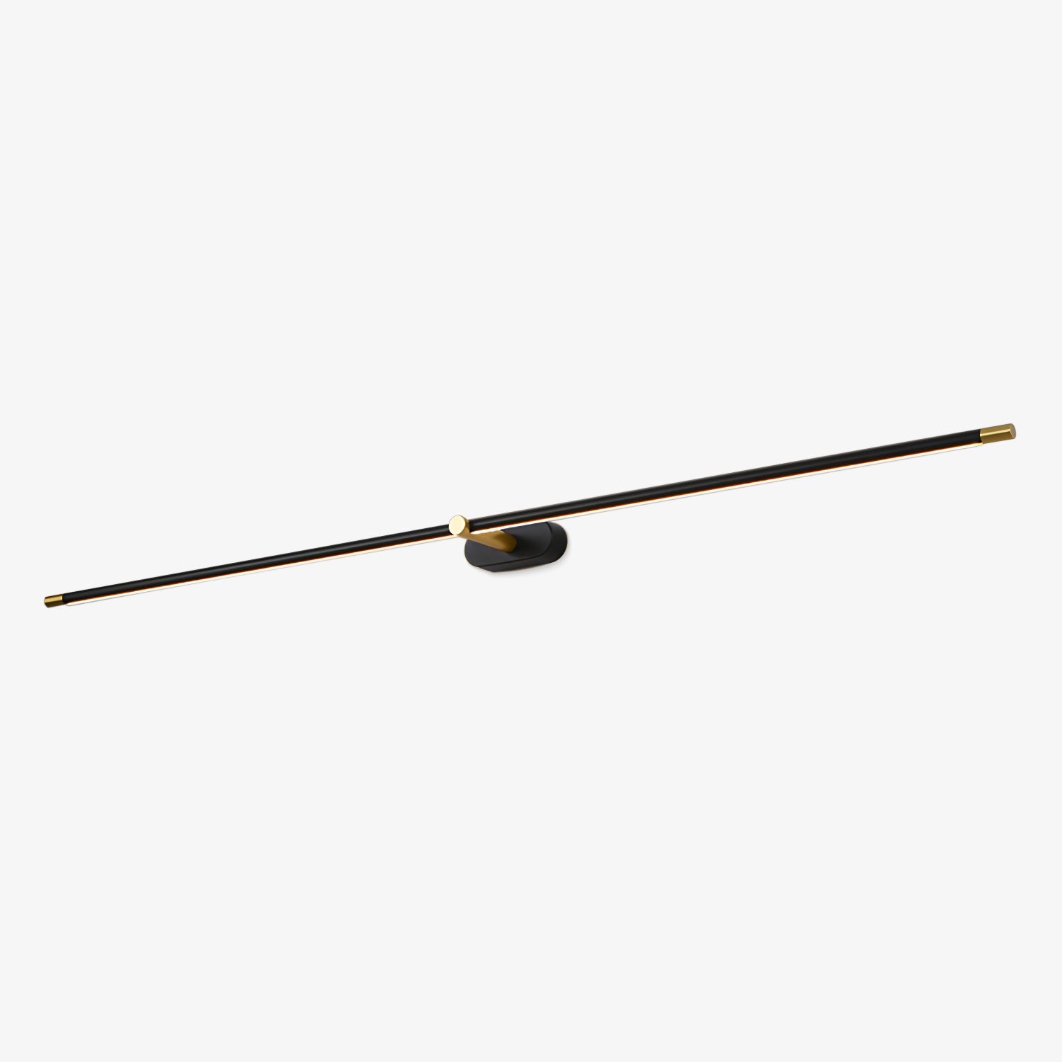 LED Wall Lamp Black Brass Linear Swivel | Modern