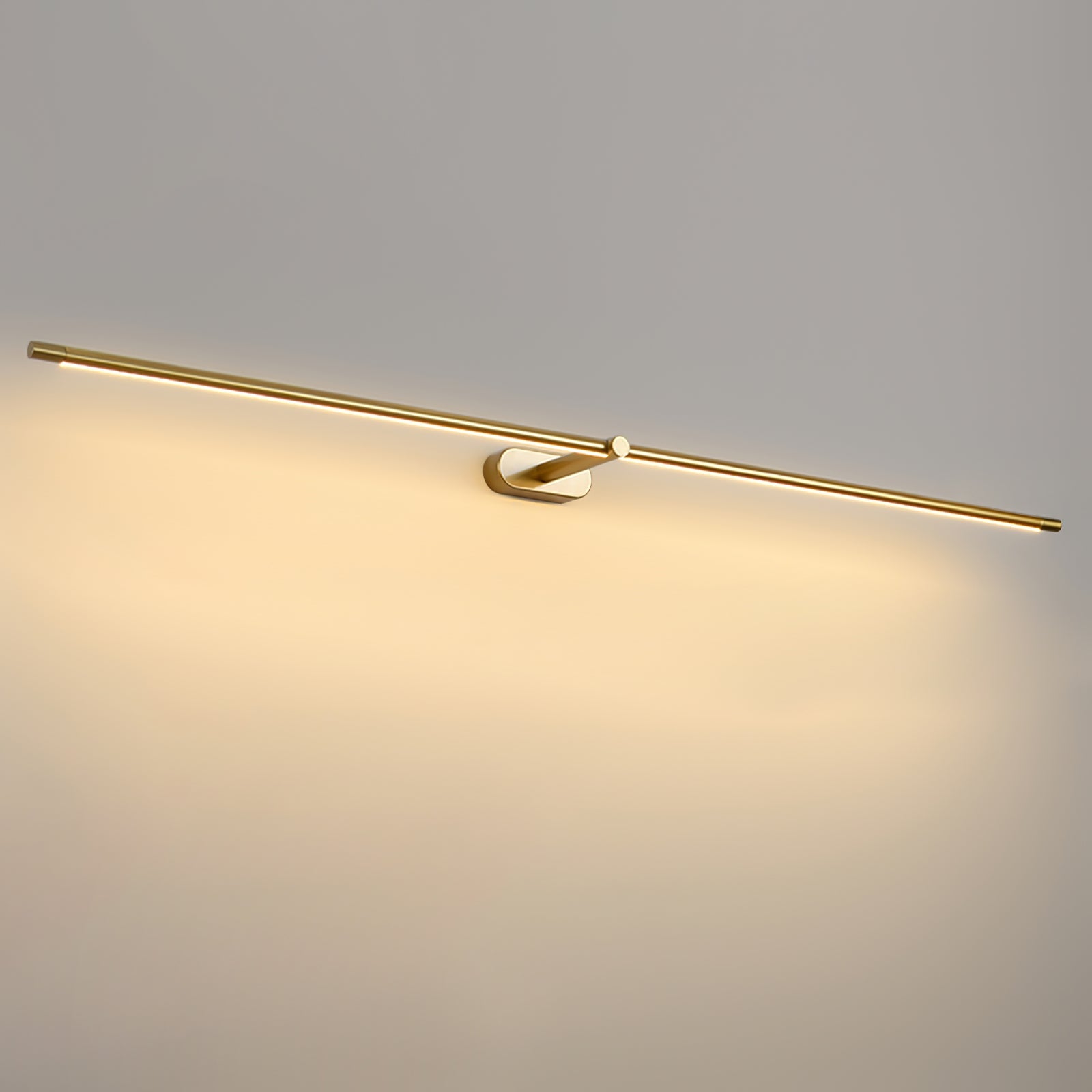 LED Wall Lamp Black Brass Linear Swivel | Modern