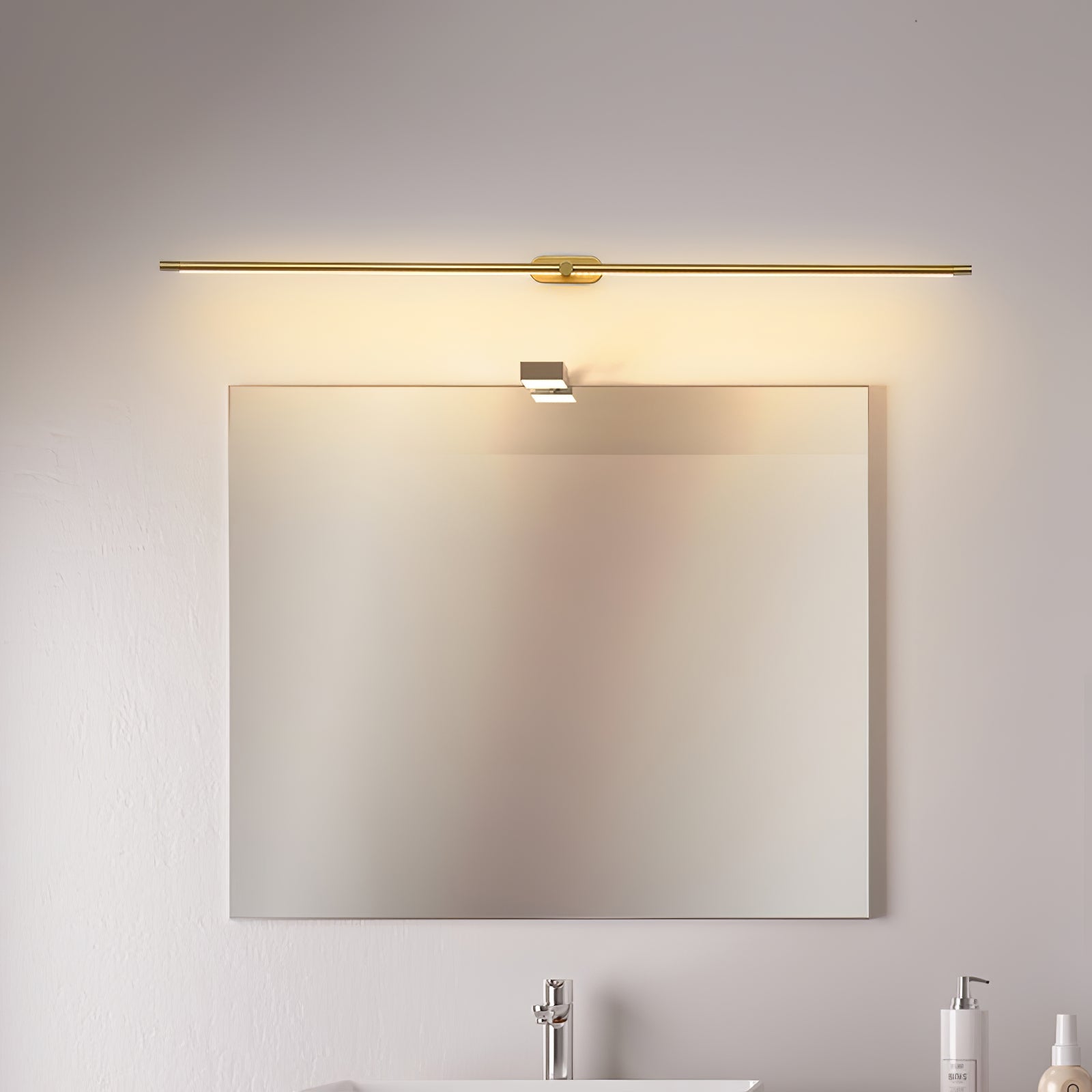 LED Wall Lamp Black Brass Linear Swivel | Modern