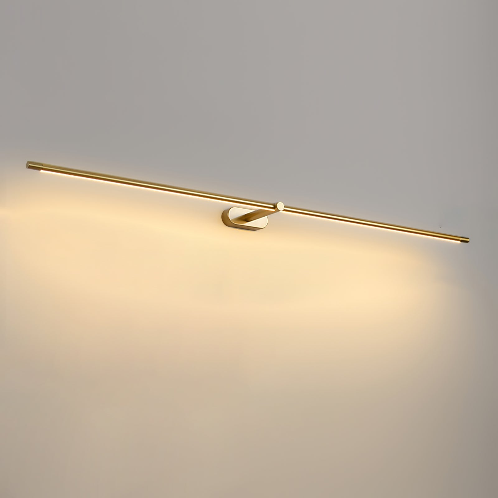 LED Wall Lamp Black Brass Linear Swivel | Modern