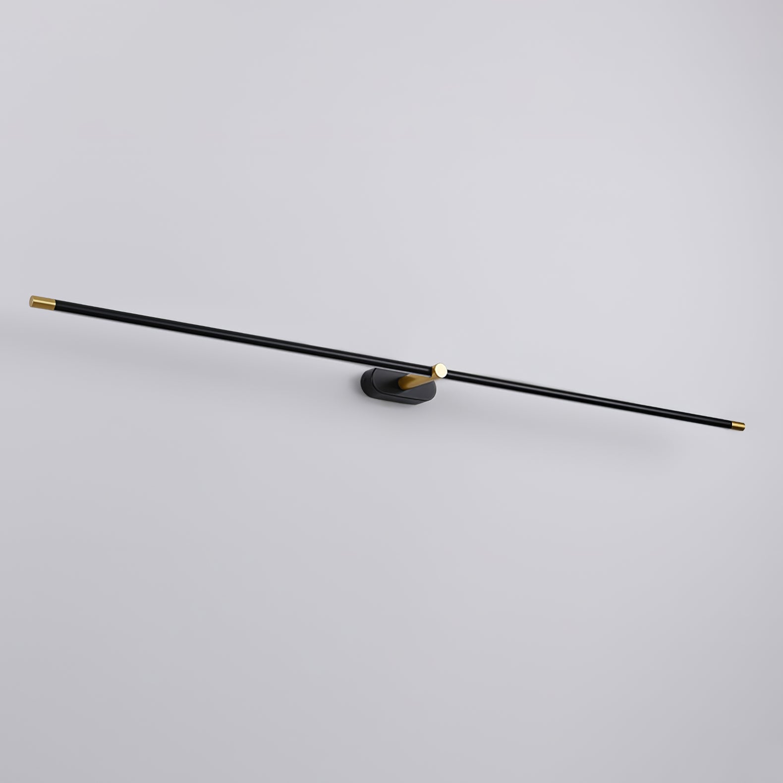 LED Wall Lamp Black Brass Linear Swivel | Modern