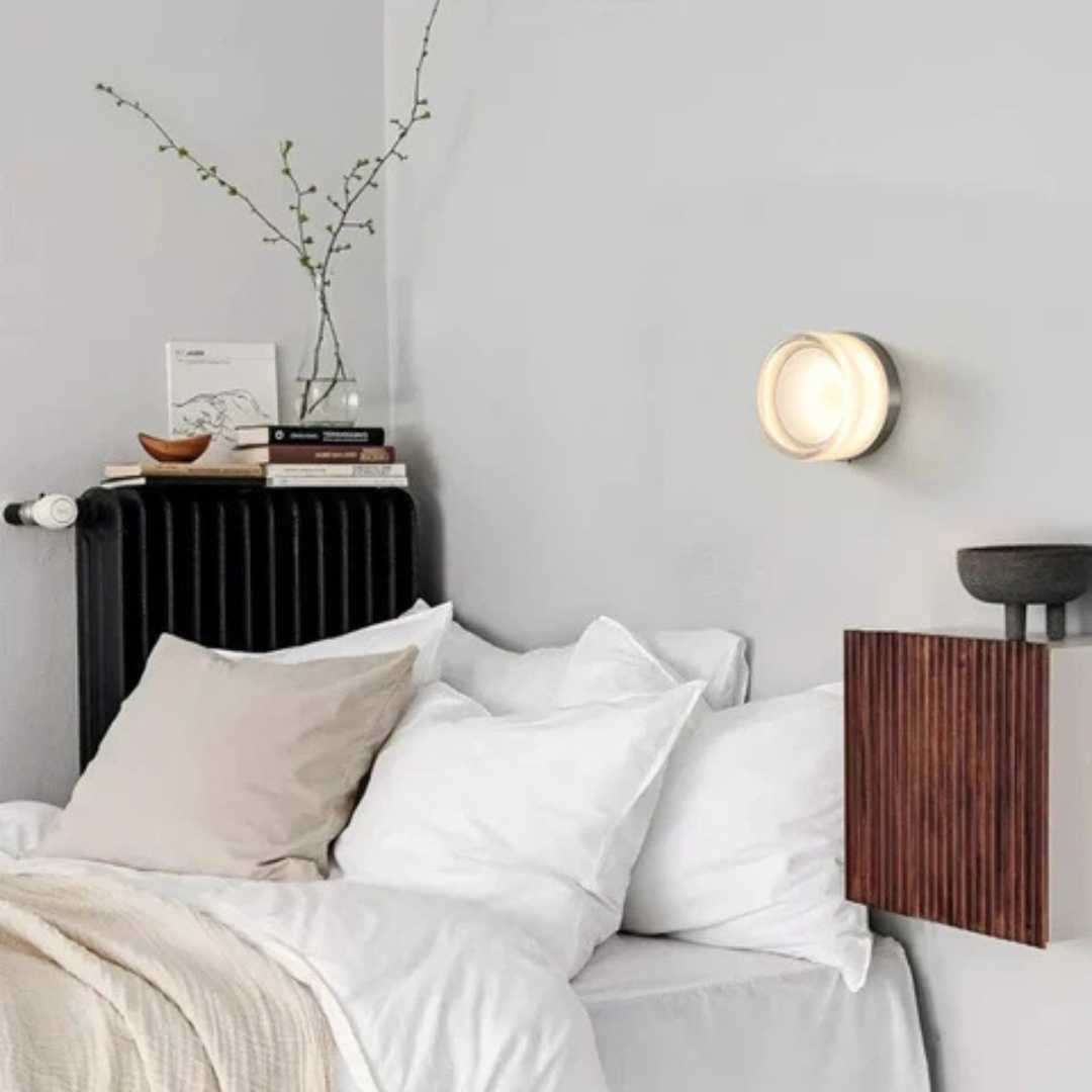 Modern Round Glass Wall Sconce | LED
