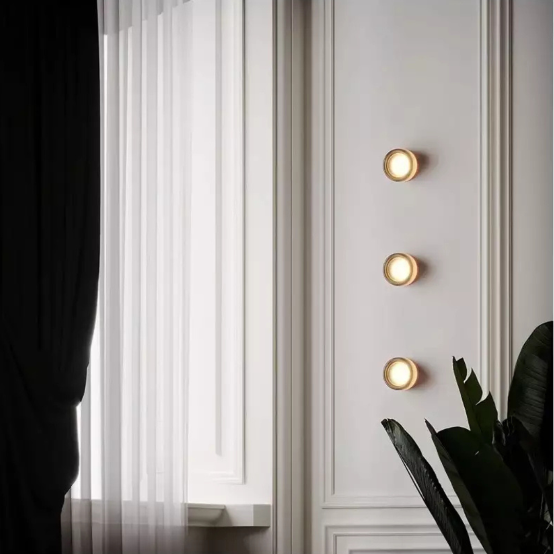 Modern Round Glass Wall Sconce | LED