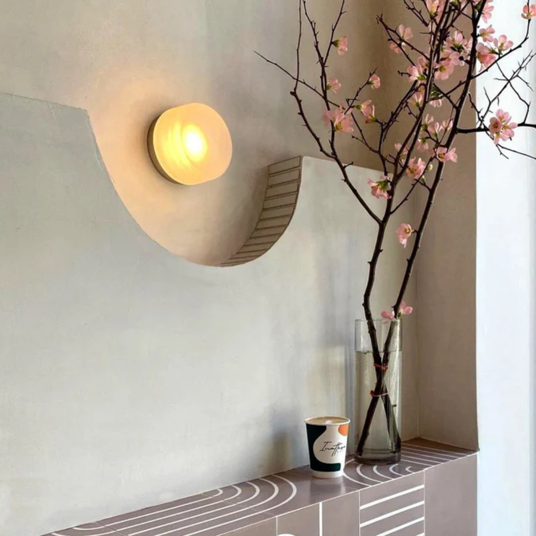 Modern Round Glass Wall Sconce | LED