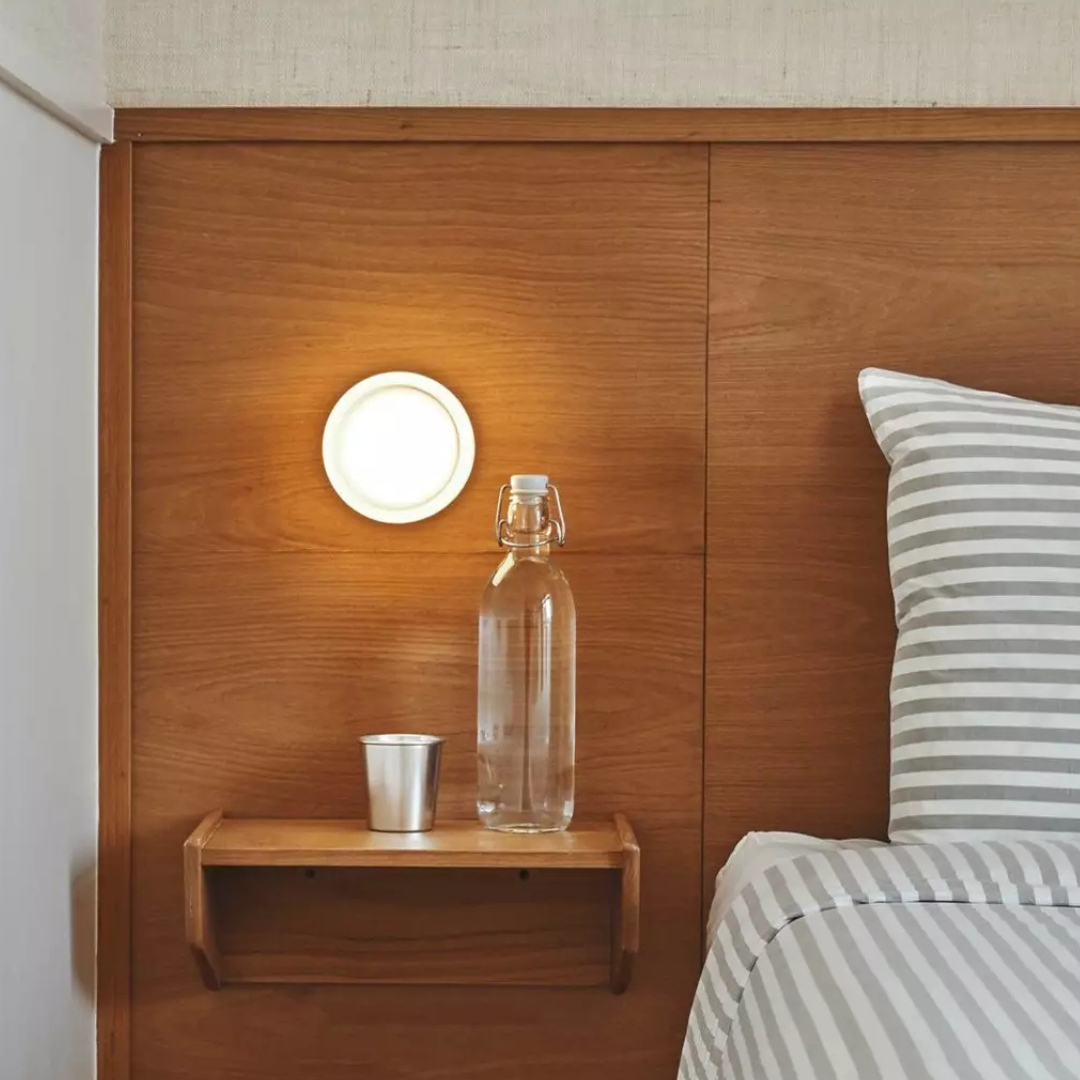 Modern Round Glass Wall Sconce | LED