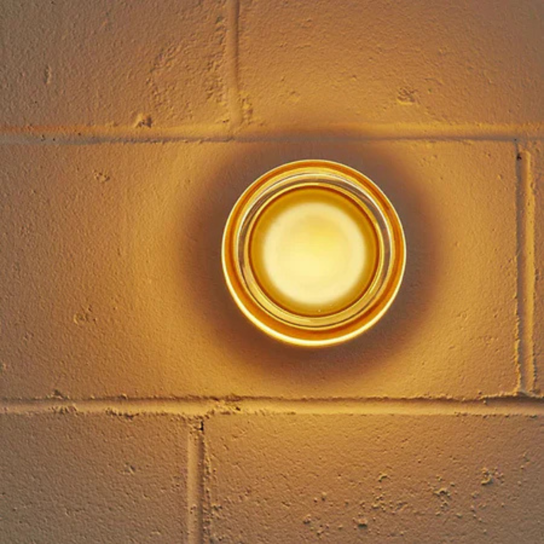 Modern Round Glass Wall Sconce | LED
